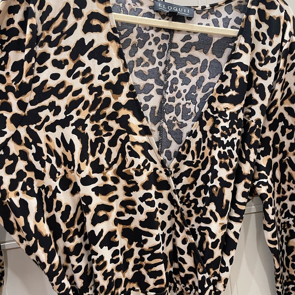 Eloquii Leopard Print Plus Size Maxi Dress - Picture 8 of 10